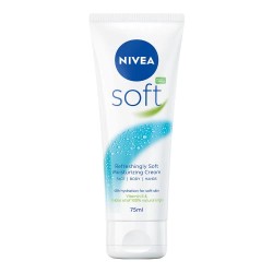 Nivea Soft 75 ml face cream - White (White / Blue) ексфолианти,nivea,soft,75,ml,face,cream,white,(white,blue)