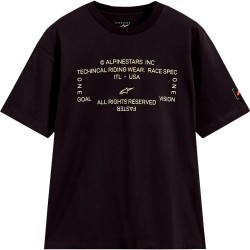 Тениска Alpinestars Infinity Oversized short sleeve T-shirt - Black (Black) тениска,мъжки,тениски,дамски,тениски,alpinestars,infinity,oversized,short,sleeve,t,shirt,black,(black)