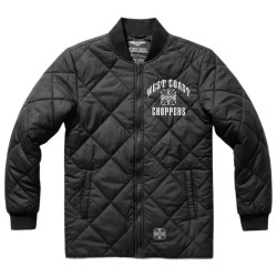 Яке West coast choppers Iron Quilted jacket - Black (Black) яке,мъжки,якета,дамски,якета,и,палта,west,coast,choppers,iron,quilted,jacket,black,(black)