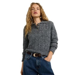 Блуза Pepe jeans Alison sweater - Grey (Dark Grey Marl) блуза,мъжки,пуловери,дамски,пуловери,pepe,jeans,alison,sweater,grey,(dark,grey,marl)