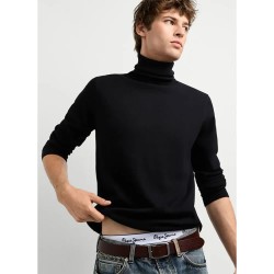 Блуза Pepe jeans Andre high neck sweater - Black (Black) блуза,мъжки,пуловери,дамски,пуловери,pepe,jeans,andre,high,neck,sweater,black,(black)