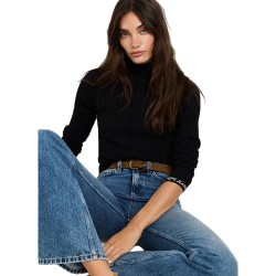 Блуза Pepe jeans Anna high neck sweater - Black (Black) блуза,мъжки,пуловери,дамски,пуловери,pepe,jeans,anna,high,neck,sweater,black,(black)