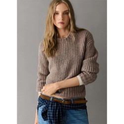 Блуза Pepe jeans Ashley sweater - Brown (Dark Stone Beige) блуза,мъжки,пуловери,дамски,пуловери,pepe,jeans,ashley,sweater,brown,(dark,stone,beige)
