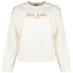 блуза,дамски,блузи,pepe,jeans,barni,sweatshirt,white,(mousse,white)