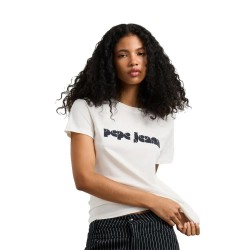 тениска,мъжки,тениски,дамски,тениски,pepe,jeans,benilda,short,sleeve,t,shirt,white,(mousse,white)