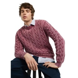 Блуза Pepe jeans Draven sweater - Pink (Ruby Wine Red) блуза,мъжки,пуловери,дамски,пуловери,pepe,jeans,draven,sweater,pink,(ruby,wine,red)