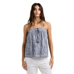 Pepe jeans Fanny sleeveless blouse - Blue (Stormy Sea Blue) дамски,блузи,pepe,jeans,fanny,sleeveless,blouse,blue,(stormy,sea,blue)