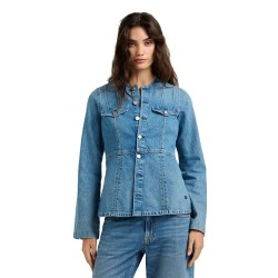 яке,мъжки,якета,дамски,якета,и,палта,pepe,jeans,karen,collarless,denim,jacket,blue,(denim)
