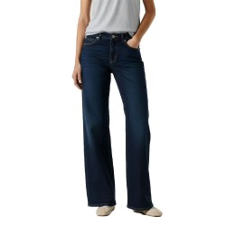 Pepe jeans Lina Wide Leg jeans - Blue (Mid Blue Damage) мъжки,панталони,дамски,панталони,pepe,jeans,lina,wide,leg,jeans,blue,(mid,blue,damage)