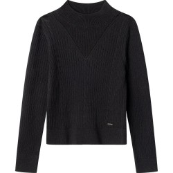 Блуза Pepe jeans Marla high neck sweater - Black (Black) блуза,мъжки,пуловери,дамски,пуловери,pepe,jeans,marla,high,neck,sweater,black,(black)