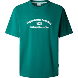 Тениска Pepe jeans PJL73 Heritage Sports Club short sleeve T-shirt - Green (Sherwood Green) тениска,мъжки,тениски,дамски,тениски,pepe,jeans,pjl73,heritage,sports,club,short,sleeve,t,shirt,green,(sherwood,green)
