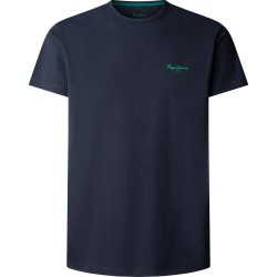 тениска,мъжки,тениски,дамски,тениски,pepe,jeans,pjl73,original,basic,3n,short,sleeve,t,shirt,blue,(dulwich,blue)