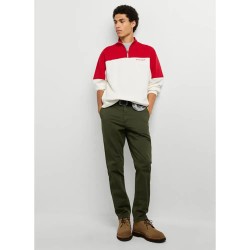 Панталони тип чино Pepe jeans PM2100128 Slim Fit chino pants - Green (Trench Green) панталони,тип,чино,мъжки,панталони,дамски,панталони,pepe,jeans,pm2100128,slim,fit,chino,pants,green,(trench,green)