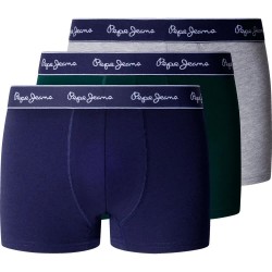 Боксерки Pepe jeans PMU100013 Trunk boxers 3 units - Multicolor (Richmond Green) боксерки,мъжко,бельо,pepe,jeans,pmu100013,trunk,boxers,3,units,multicolor,(richmond,green)