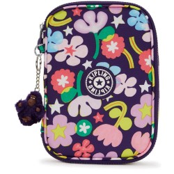 Kipling 100 Pens pencil case - Purple (Fairy Flower) ученически,принадлежности,kipling,100,pens,pencil,case,purple,(fairy,flower)