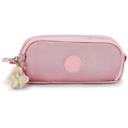 Kipling Gitroy pencil case - Pink (Bronze Pink Metallic) ученически,принадлежности,kipling,gitroy,pencil,case,pink,(bronze,pink,metallic)