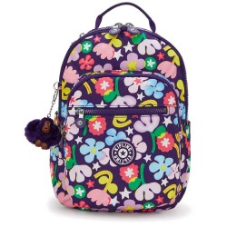 Раница Kipling Seoul S 14L backpack - Purple (Fairy Flower) раница,раници,kipling,seoul,s,14l,backpack,purple,(fairy,flower)
