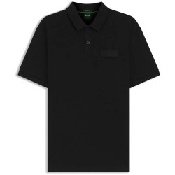 BOSS Paddy Structure 10280616 short sleeve polo - Black (Black) дамски,блузи,с,яка,мъжки,блузи,с,яка,boss,paddy,structure,10280616,short,sleeve,polo,black,(black)