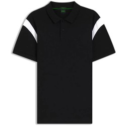 BOSS Union Paddy 10255848 short sleeve polo - Black (Black) дамски,блузи,с,яка,мъжки,блузи,с,яка,boss,union,paddy,10255848,short,sleeve,polo,black,(black)