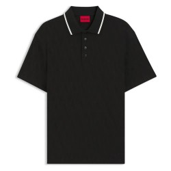 HUGO Dunik short sleeve polo - Black (Black) дамски,блузи,с,яка,мъжки,блузи,с,яка,hugo,dunik,short,sleeve,polo,black,(black)