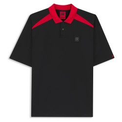 HUGO Dunios RB 10255848 short sleeve polo - Black (Black) дамски,блузи,с,яка,мъжки,блузи,с,яка,hugo,dunios,rb,10255848,short,sleeve,polo,black,(black)
