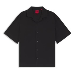 риза,с,къс,ръкав,дамски,ризи,мъжки,ризи,hugo,espino,10278381,short,sleeve,shirt,black,(black)