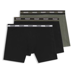 Боксерки HUGO Planet boxers - Black / Grey (Open Miscellaneous) боксерки,мъжко,бельо,hugo,planet,boxers,black,grey,(open,miscellaneous)