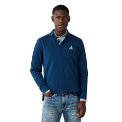 дамски,блузи,с,яка,мъжки,блузи,с,яка,façonnable,birdie,pima,pique,long,sleeve,polo,blue,(naval,blue)