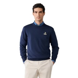 Блуза Façonnable Cosilk Birdie sweater - Blue (Naval Blue) блуза,мъжки,пуловери,дамски,пуловери,façonnable,cosilk,birdie,sweater,blue,(naval,blue)