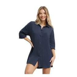 Рокля Dim paris AD0DEPT.B9O 3/4 sleeve dress - Blue (Blue) рокля,дамски,поли,и,рокли,dim,paris,ad0dept.b9o,3,4,sleeve,dress,blue,(blue)