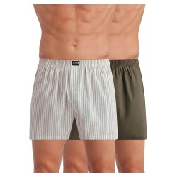 Боксерки Dim paris AD2ADXY.B3L boxers - Green / Grey (Multicolor) боксерки,мъжко,бельо,dim,paris,ad2adxy.b3l,boxers,green,grey,(multicolor)
