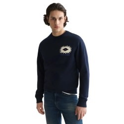 Блуза Scotch & soda 183464 sweatshirt - Blue (Sky Captain) блуза,мъжки,пуловери,scotch,&,soda,183464,sweatshirt,blue,(sky,captain)