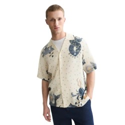 Риза с къс ръкав Scotch & soda 183723 short sleeve shirt - Beige (Surreal Daydream Eggnog) риза,с,къс,ръкав,дамски,ризи,мъжки,ризи,scotch,&,soda,183723,short,sleeve,shirt,beige,(surreal,daydream,eggnog)