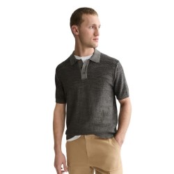 Scotch & soda 183789 Regular Fit short sleeve polo - Grey (Meteorite) дамски,блузи,с,яка,мъжки,блузи,с,яка,scotch,&,soda,183789,regular,fit,short,sleeve,polo,grey,(meteorite)