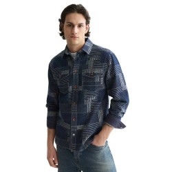 Scotch & soda 184207 overshirt - Blue (Washed Indigo) мъжки,якета,дамски,якета,и,палта,scotch,&,soda,184207,overshirt,blue,(washed,indigo)