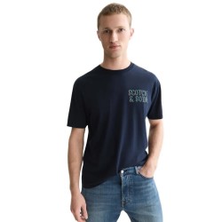 тениска,мъжки,тениски,дамски,тениски,scotch,&,soda,184313,short,sleeve,t,shirt,blue,(sky,captain)