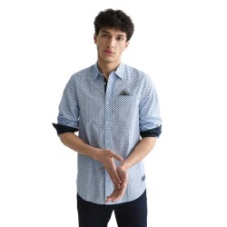 Риза с дълъг ръкав Scotch & soda 184699 long sleeve shirt - Blue (Flower Ditsy Windsurfer) риза,с,дълъг,ръкав,дамски,ризи,мъжки,ризи,scotch,&,soda,184699,long,sleeve,shirt,blue,(flower,ditsy,windsurfer)
