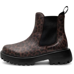 Обувки Woden Aya Leo WP boots - Brown (Dark Leopard) обувки,дамски,боти,мъжки,боти,woden,aya,leo,wp,boots,brown,(dark,leopard)