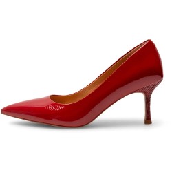 Обувки Woden Laura Patent heel shoes - Red (Cranberry) обувки,дамски,обувки,woden,laura,patent,heel,shoes,red,(cranberry)