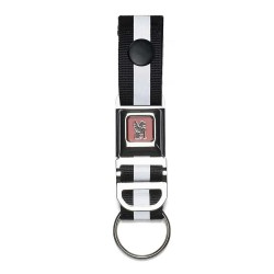 ключодържатели,chrome,mini,buckle,key,ring,black,(chrome)