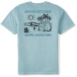 Тениска Katin Shacked short sleeve T-shirt - Blue (Air Force Blue) тениска,мъжки,тениски,дамски,тениски,katin,shacked,short,sleeve,t,shirt,blue,(air,force,blue)