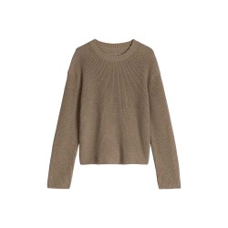 Блуза Marc o´polo 5000011926 sweater - Brown (Stone Taupe Melange) блуза,мъжки,пуловери,дамски,пуловери,marc,o´polo,5000011926,sweater,brown,(stone,taupe,melange)