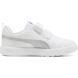 Маратонки Puma Courtflex V3 Glitz V PS trainers - White (Puma White / Puma Silver) маратонки,мъжки,маратонки,дамски,маратонки,puma,courtflex,v3,glitz,v,ps,trainers,white,(puma,white,puma,silver)