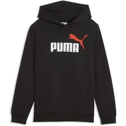 суичър,детски,блузи,puma,essential,2,color,nº1,logo,hoodie,black,(puma,black,redflash)