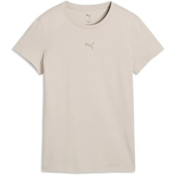 тениска,мъжки,тениски,дамски,тениски,puma,essential,centered,cat,logo,short,sleeve,t,shirt,beige,(silver,fog)