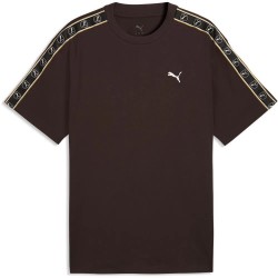 Тениска Puma Essential Elevated Tape Relaxed short sleeve T-shirt - Brown (Chocolate Fondue) тениска,мъжки,тениски,дамски,тениски,puma,essential,elevated,tape,relaxed,short,sleeve,t,shirt,brown,(chocolate,fondue)