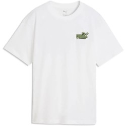 Тениска Puma Essential Logo Lab Relaxed Back Graphic short sleeve T-shirt - White (Puma White / Earthy Green) тениска,мъжки,тениски,дамски,тениски,puma,essential,logo,lab,relaxed,back,graphic,short,sleeve,t,shirt,white,(puma,white,earthy,green)