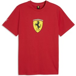 тениска,мъжки,тениски,дамски,тениски,puma,ferrari,colored,shield,short,sleeve,t,shirt,red,(rosso,corsa)