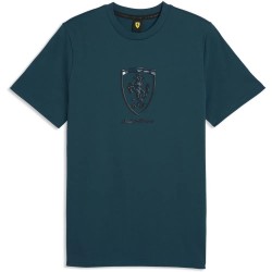 тениска,мъжки,тениски,дамски,тениски,puma,ferrari,tonal,shield,short,sleeve,t,shirt,blue,(midnight,petrol)