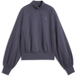 блуза,дамски,блузи,puma,her,relaxed,mock,neck,sweatshirt,grey,(inky,depths)